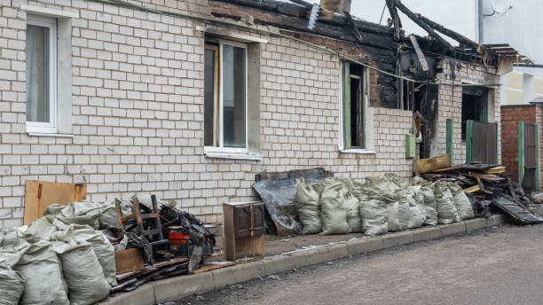 Professional Fire Damage Removal technician working in Somerville, NJ